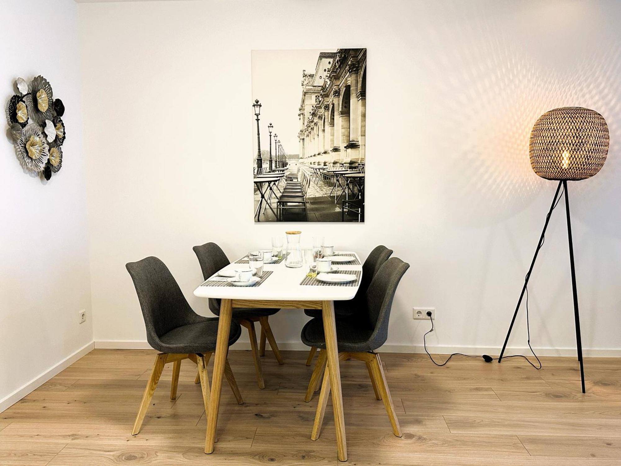 Bohnapartments - Nordkap-Suiten - Gratis Parkplatz - Moderner Neubau - Erdgeschoss - Fussbodenheizung إرفورت المظهر الخارجي الصورة