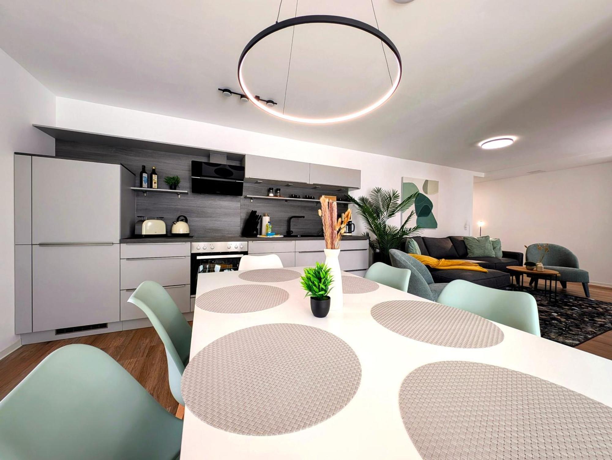 Bohnapartments - Nordkap-Suiten - Gratis Parkplatz - Moderner Neubau - Erdgeschoss - Fussbodenheizung إرفورت المظهر الخارجي الصورة