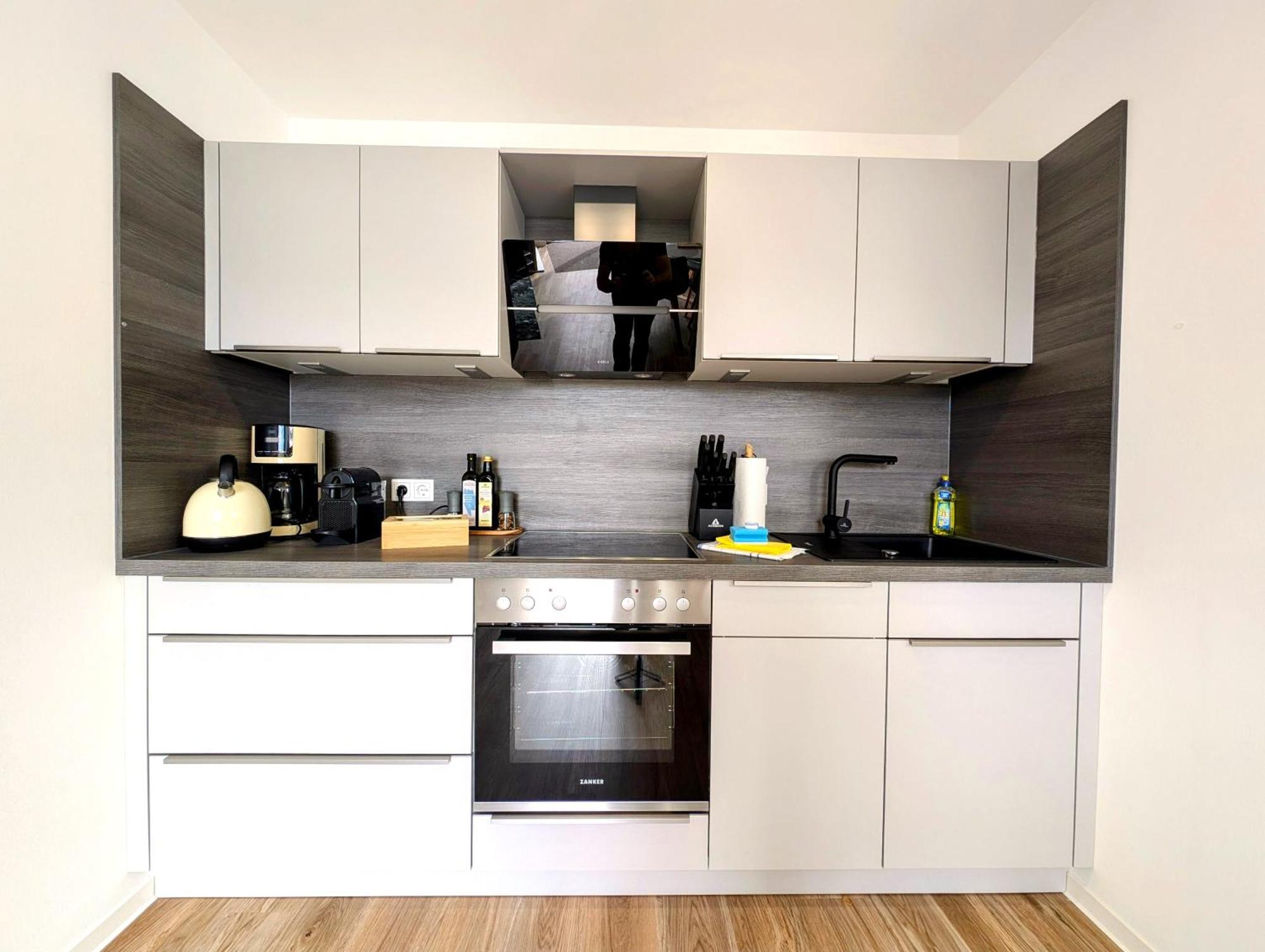 Bohnapartments - Nordkap-Suiten - Gratis Parkplatz - Moderner Neubau - Erdgeschoss - Fussbodenheizung إرفورت المظهر الخارجي الصورة