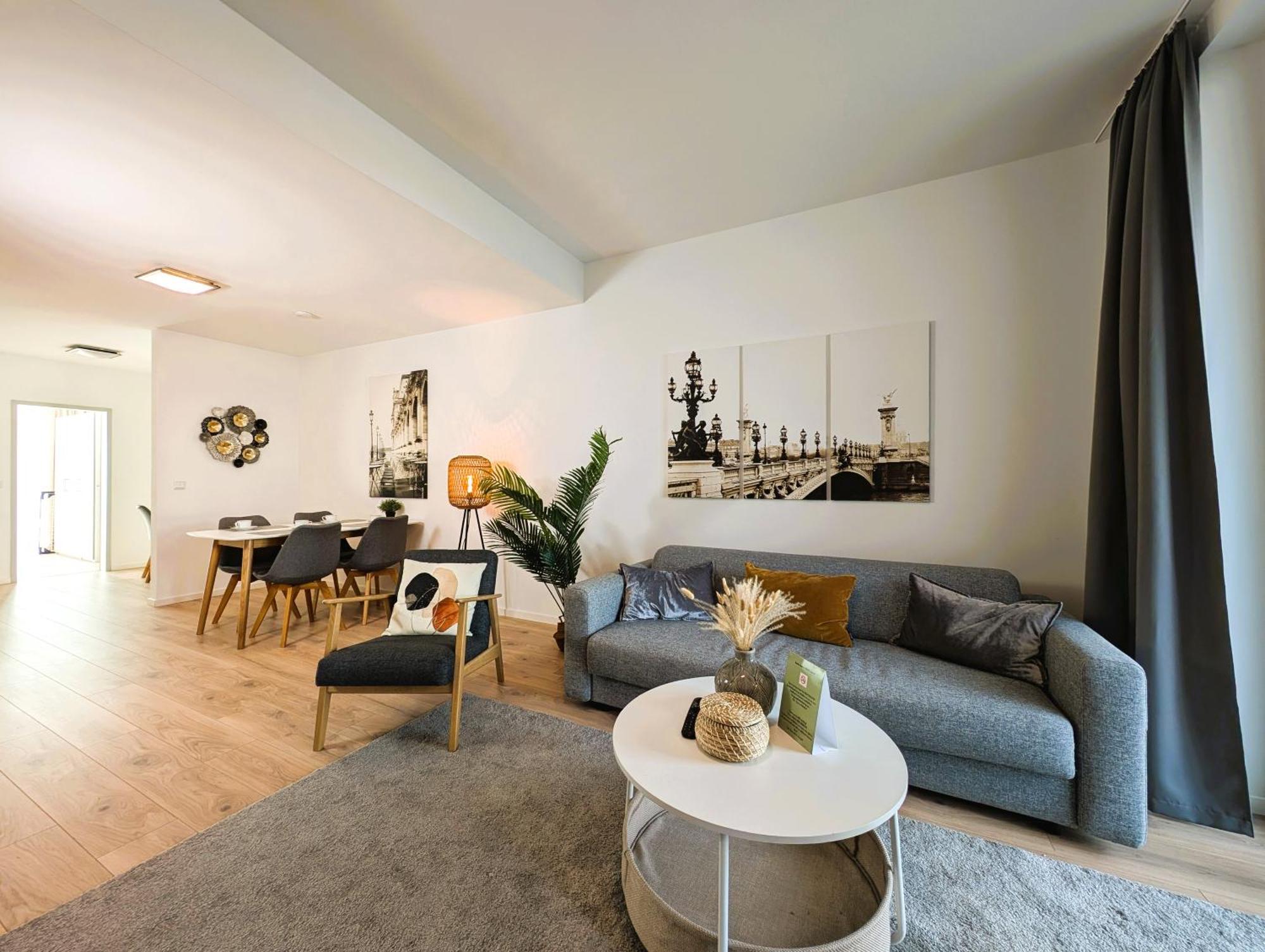 Bohnapartments - Nordkap-Suiten - Gratis Parkplatz - Moderner Neubau - Erdgeschoss - Fussbodenheizung إرفورت المظهر الخارجي الصورة