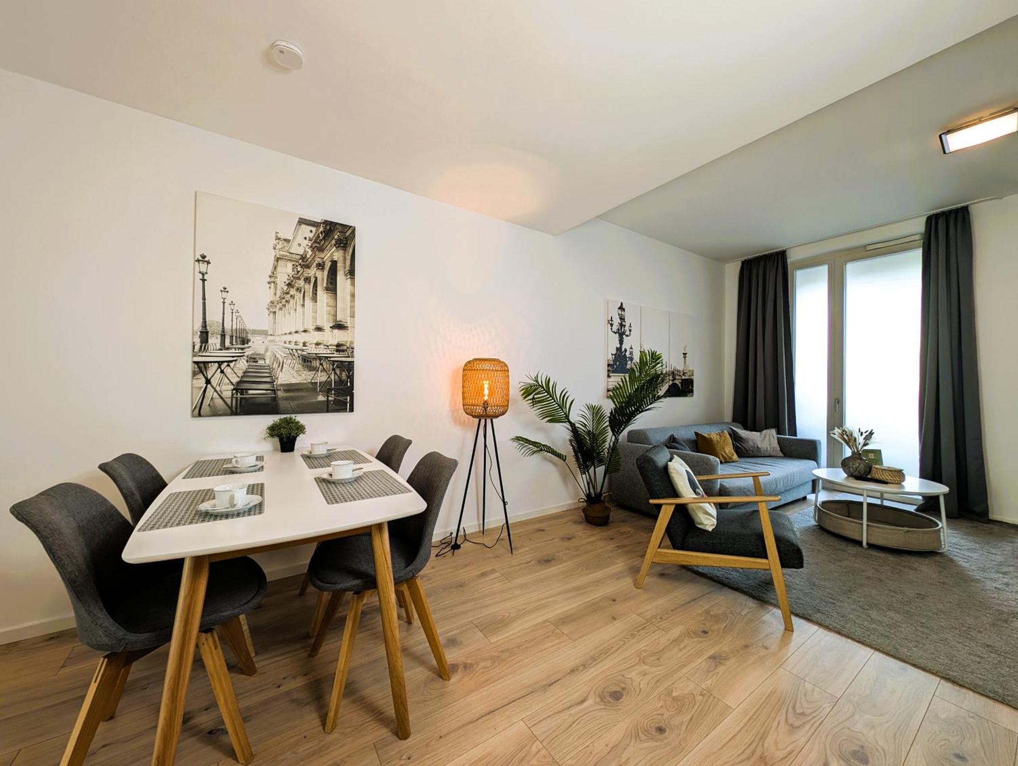 Bohnapartments - Nordkap-Suiten - Gratis Parkplatz - Moderner Neubau - Erdgeschoss - Fussbodenheizung إرفورت المظهر الخارجي الصورة